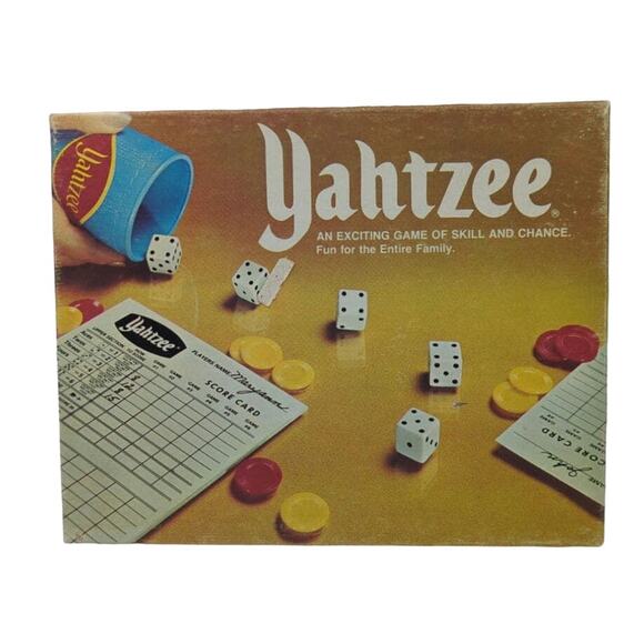 Vintage 1978 Yahtzee Game Milton Bradley Company Complete With Box of Scorecards - Picture 1 of 4